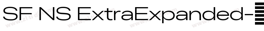 SF NS ExtraExpanded字体转换